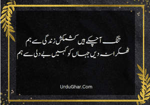 2 line urdu poetry life