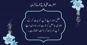Hazrat Ali Quotes In Urdu 