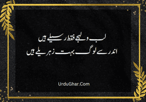 best two line poetry in urdu