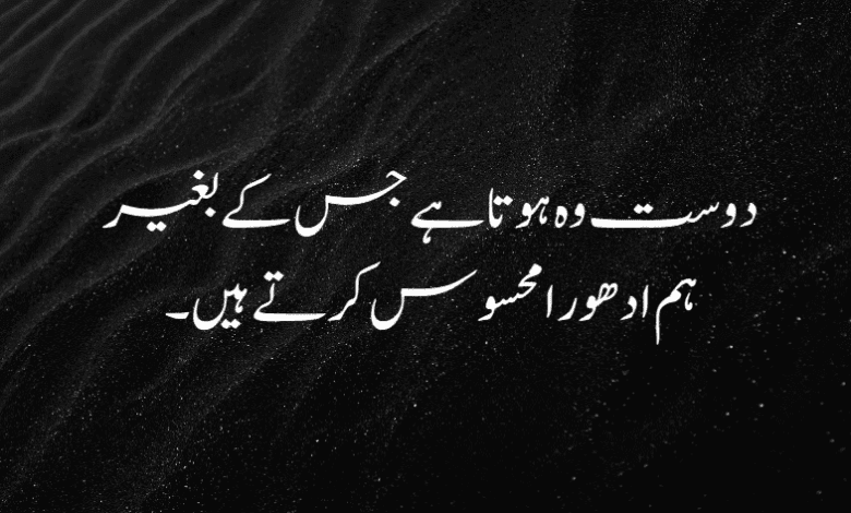 friendship quotes in urdu