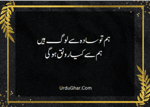 two line poetry in urdu