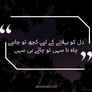 Dil ko Behlane k Liye Kuch to Chahiye Dil ko Behlane k Liye Kuch to Chahiye