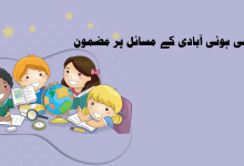 بڑھتی ہوئی آبادی کے مسائل پر مضمون