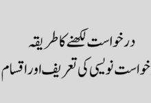 درخواست لکھنے کا طریقہ