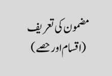 مضمون کی تعریف