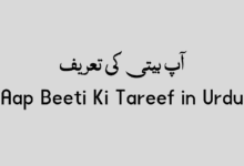 Aap Beeti Ki Tareef in Urdu Aap Beeti Ki Tareef in Urdu